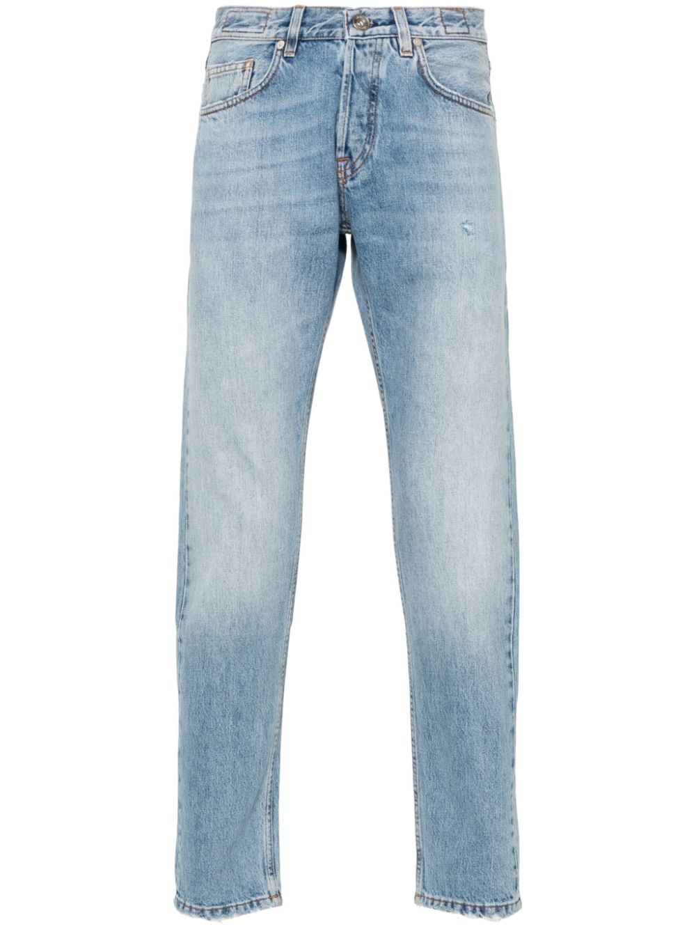 Eleventy distressed tapered-leg jeans - Blue von Eleventy