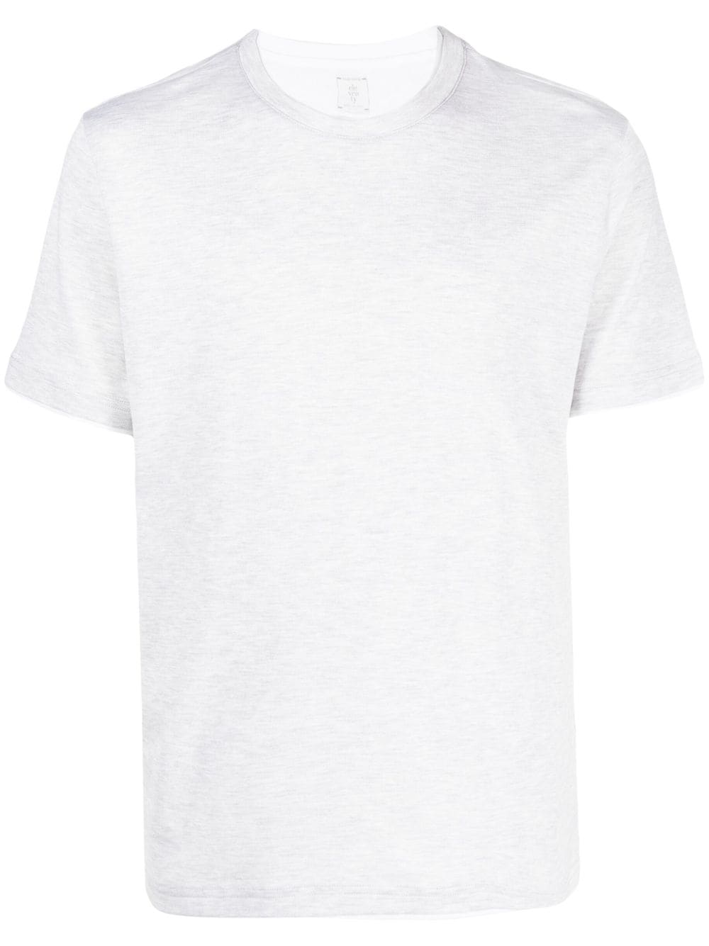 Eleventy double-layer trim cotton T-shirt - Grey von Eleventy