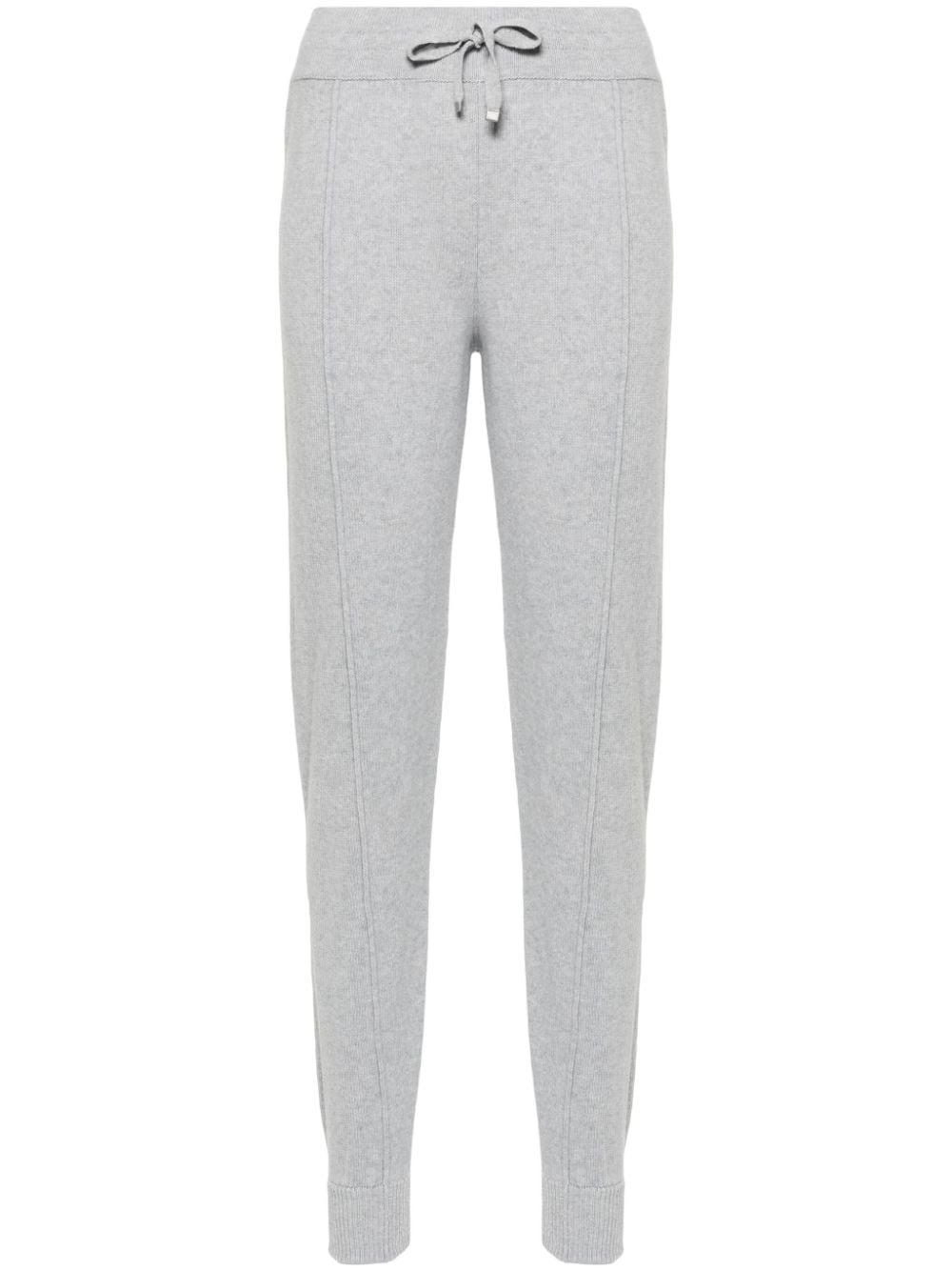 Eleventy drawstring-fastening knitted trousers - Grey von Eleventy