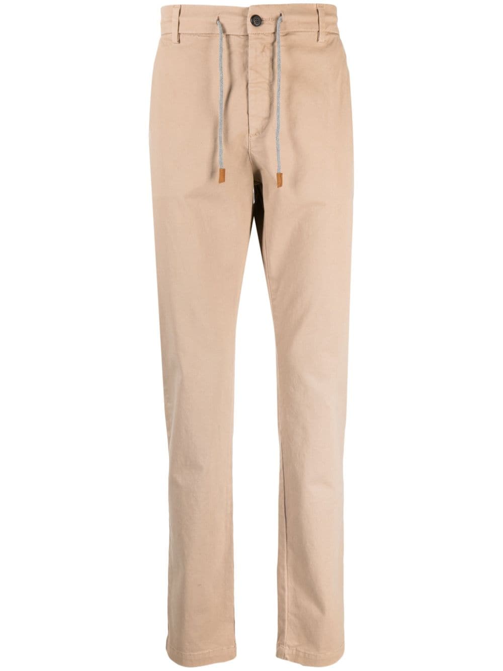 Eleventy drawstring-waistband tapered-leg trousers - Brown von Eleventy