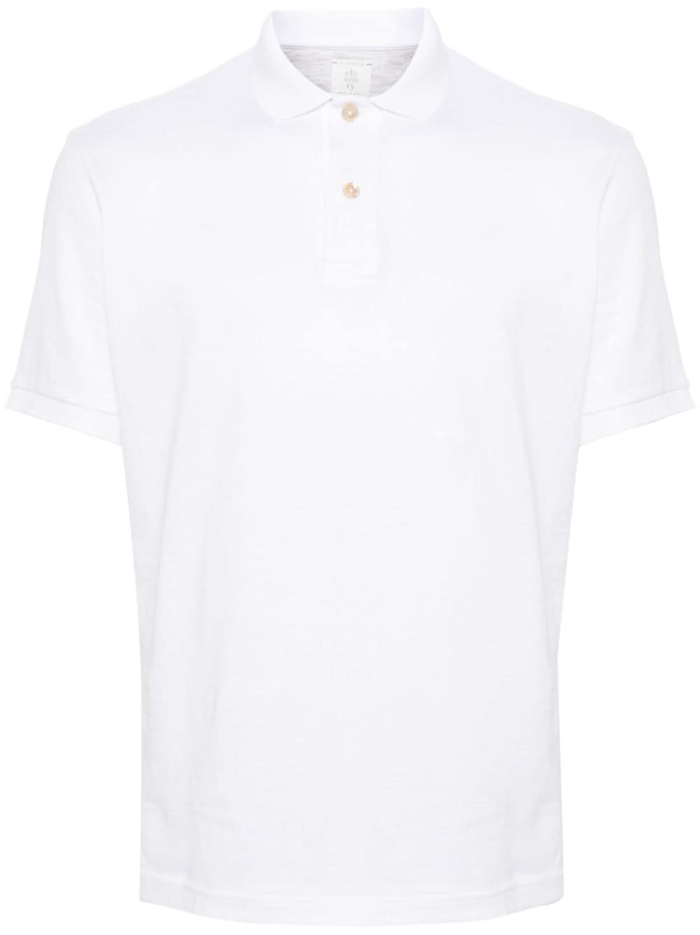 Eleventy fine-knit cotton polo shirt - White von Eleventy
