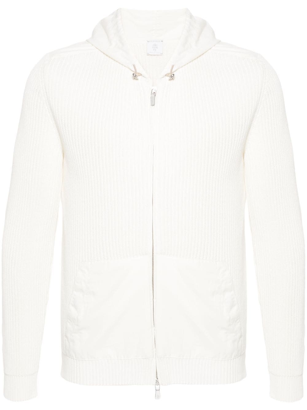 Eleventy fisherman's-knit cotton jacket - Neutrals von Eleventy