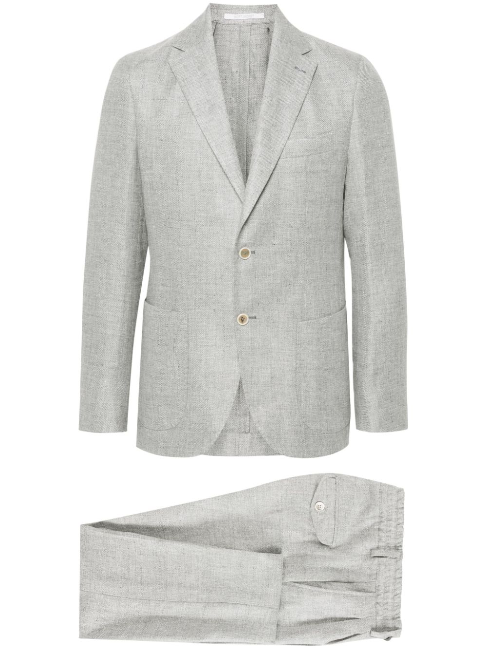 Eleventy interwoven mélange suit - Grey von Eleventy