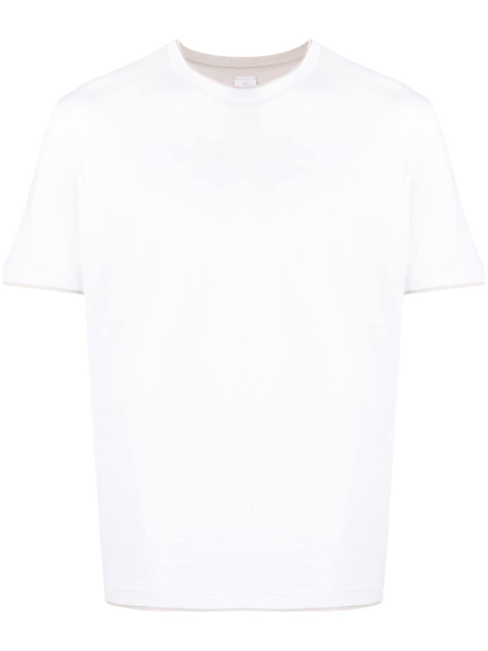 Eleventy layered cotton T-Shirt - White von Eleventy