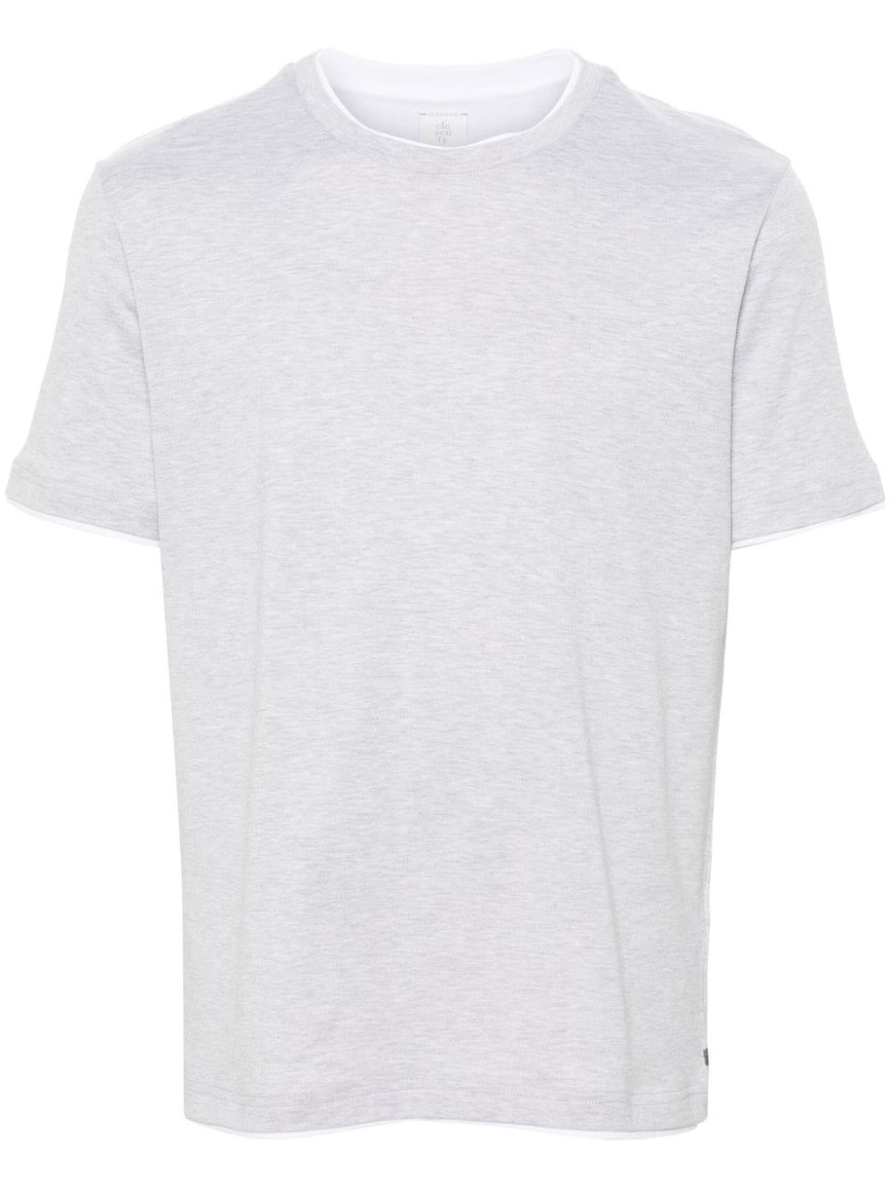 Eleventy layered cotton T-shirt - Grey von Eleventy