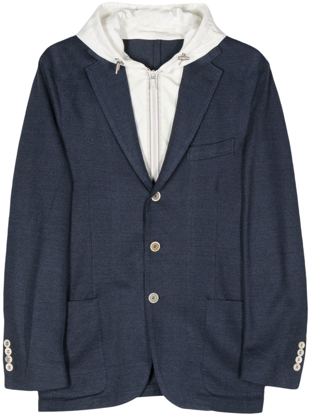 Eleventy layered-design blazer - Blue von Eleventy