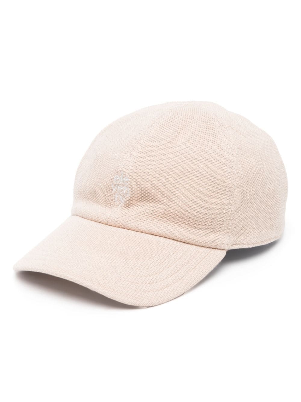 Eleventy logo-embroidered waffle-knit cap - Neutrals von Eleventy