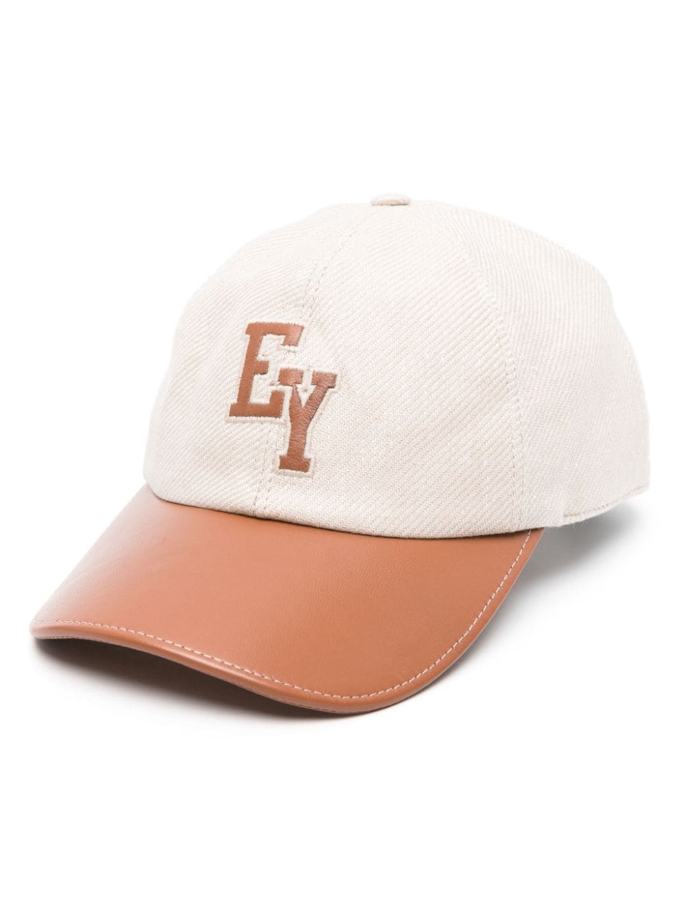 Eleventy logo-patch baseball cap - Neutrals von Eleventy