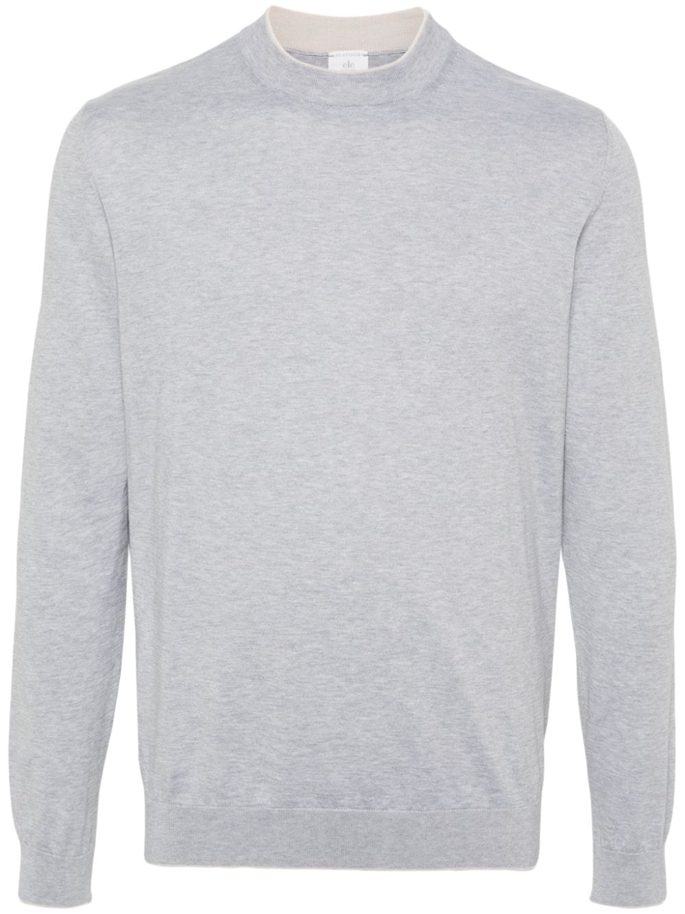 Eleventy mélange cotton jumper - Grey von Eleventy