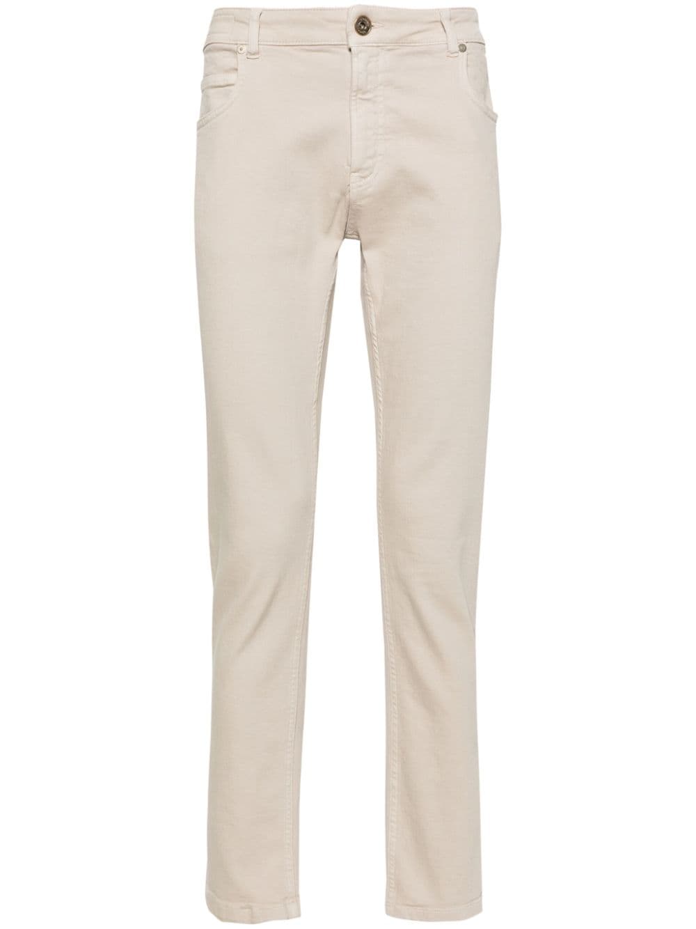 Eleventy mid-rise straight-leg chinos - Neutrals von Eleventy