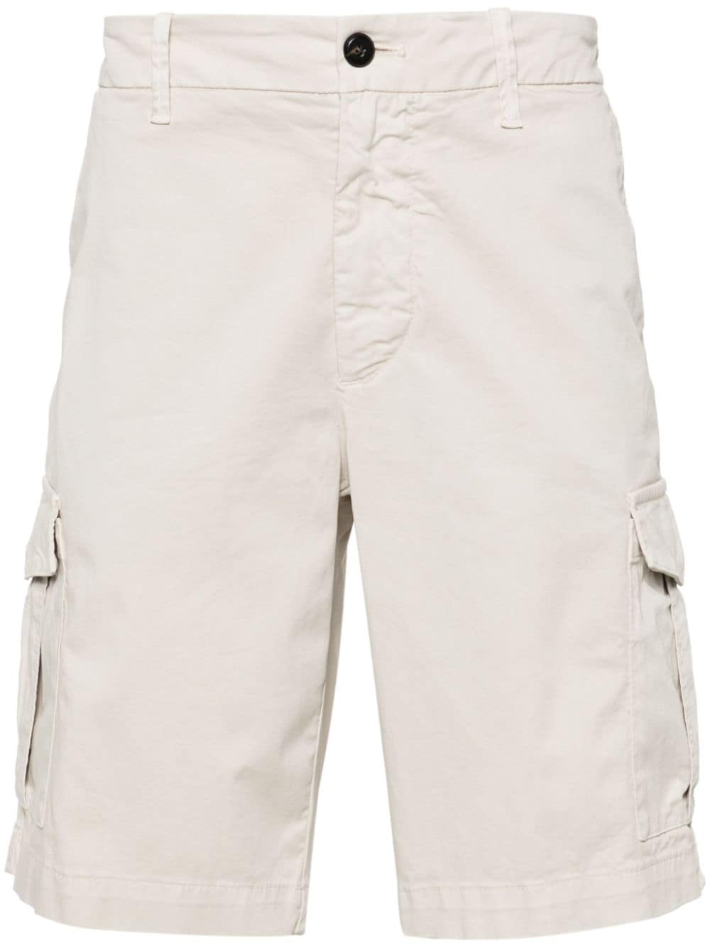 Eleventy mid-rise twill cargo shorts - Neutrals von Eleventy