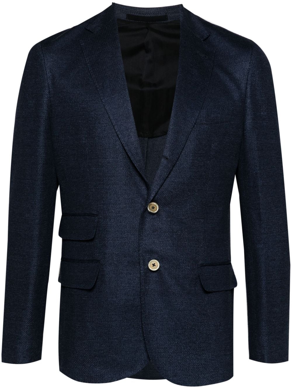 Eleventy notched-lapels single-breasted blazer - Blue von Eleventy