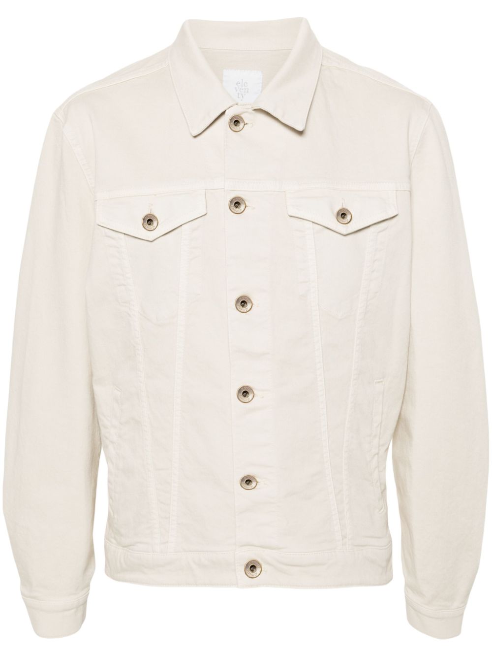 Eleventy panelled denim shirt jacket - Neutrals von Eleventy