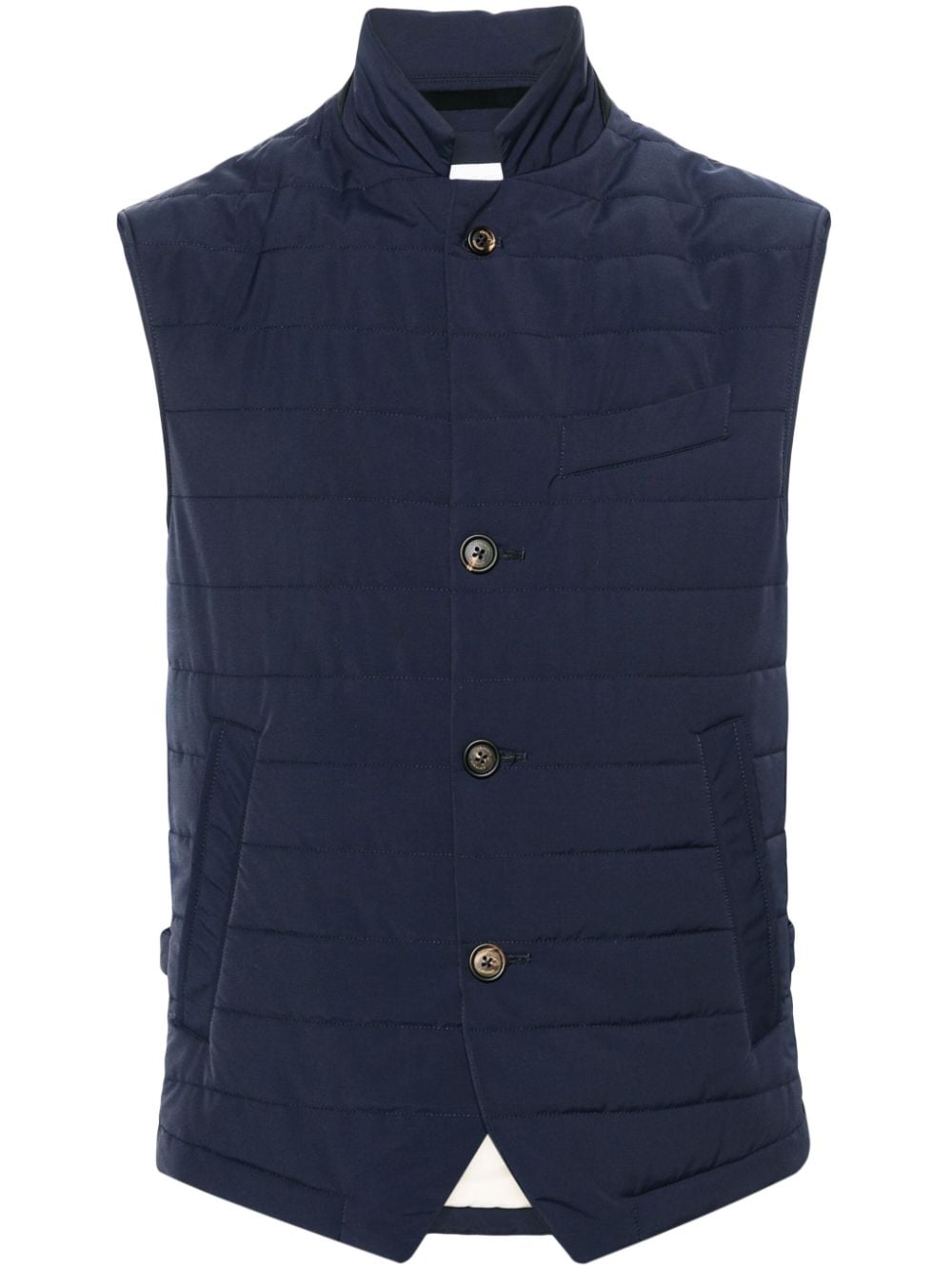 Eleventy quilted puffer waistcoat - Blue von Eleventy