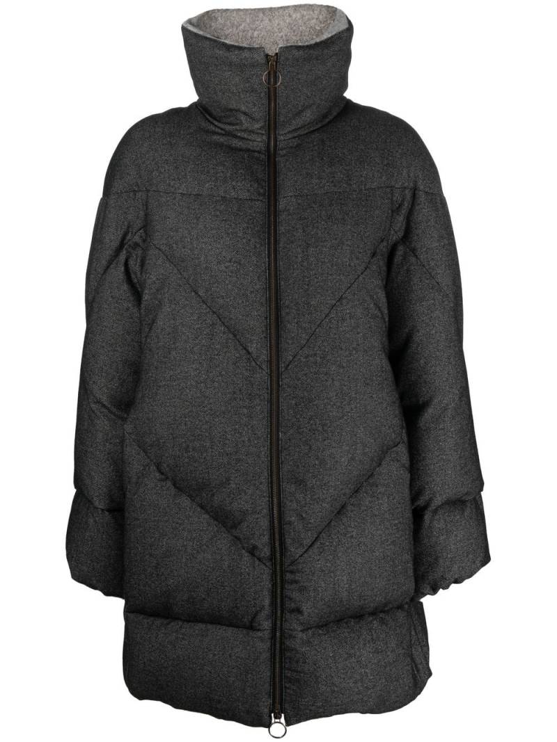 Eleventy quilted shearling-lined coat - Grey von Eleventy