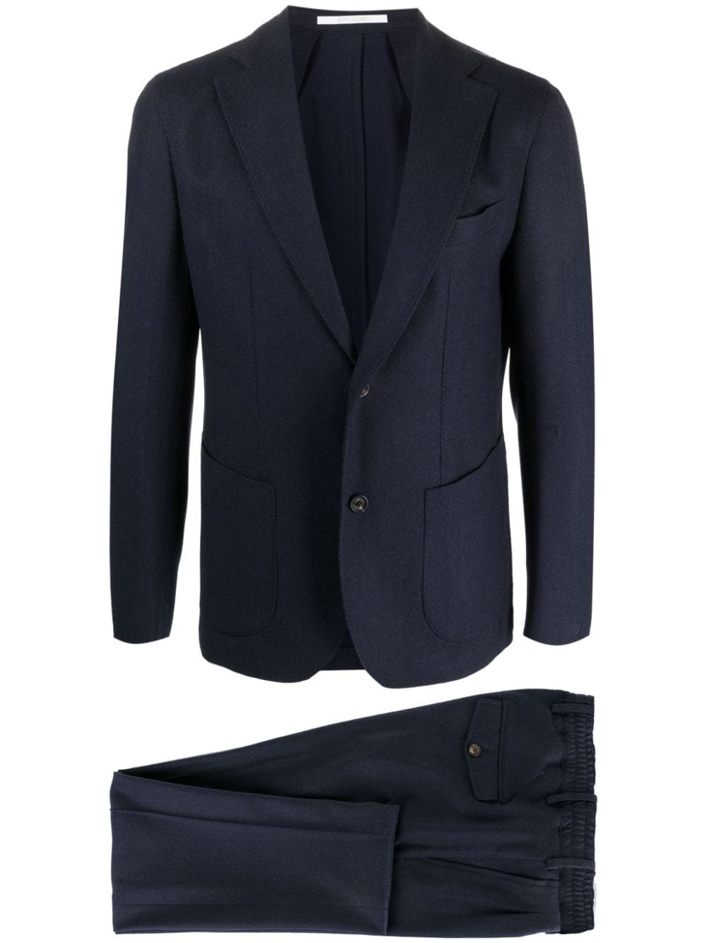 Eleventy single-breasted wool blend suit - Blue von Eleventy