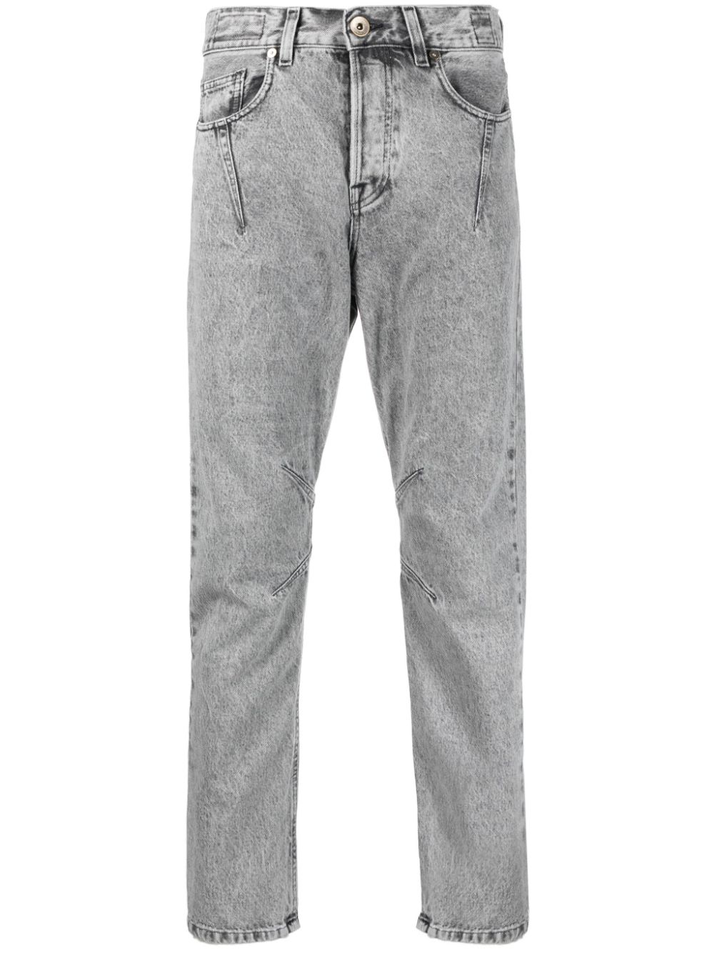 Eleventy slim-cut cotton jeans - Grey von Eleventy
