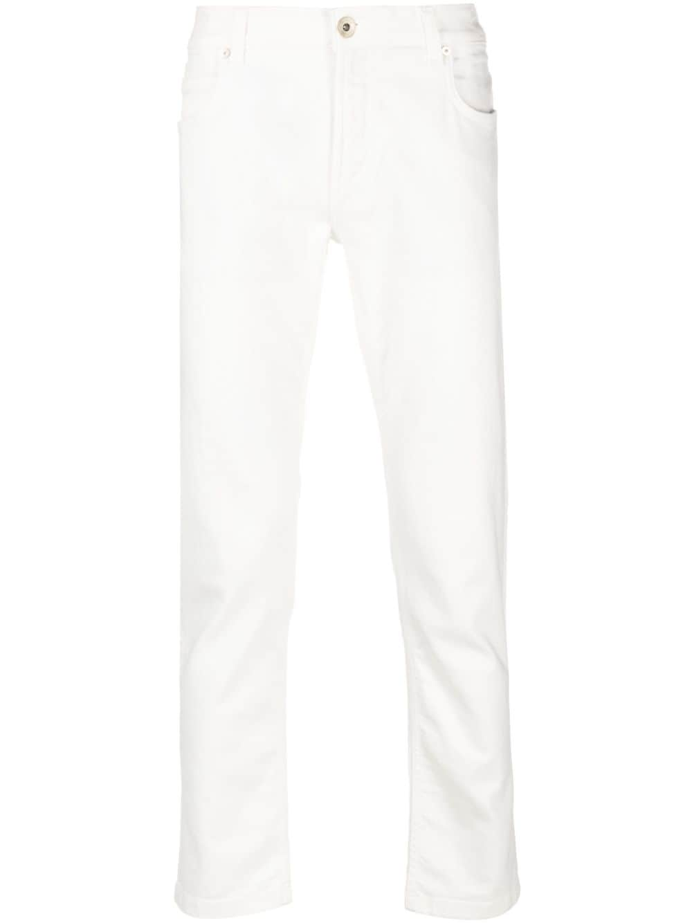 Eleventy slim-cut low-rise jeans - White von Eleventy