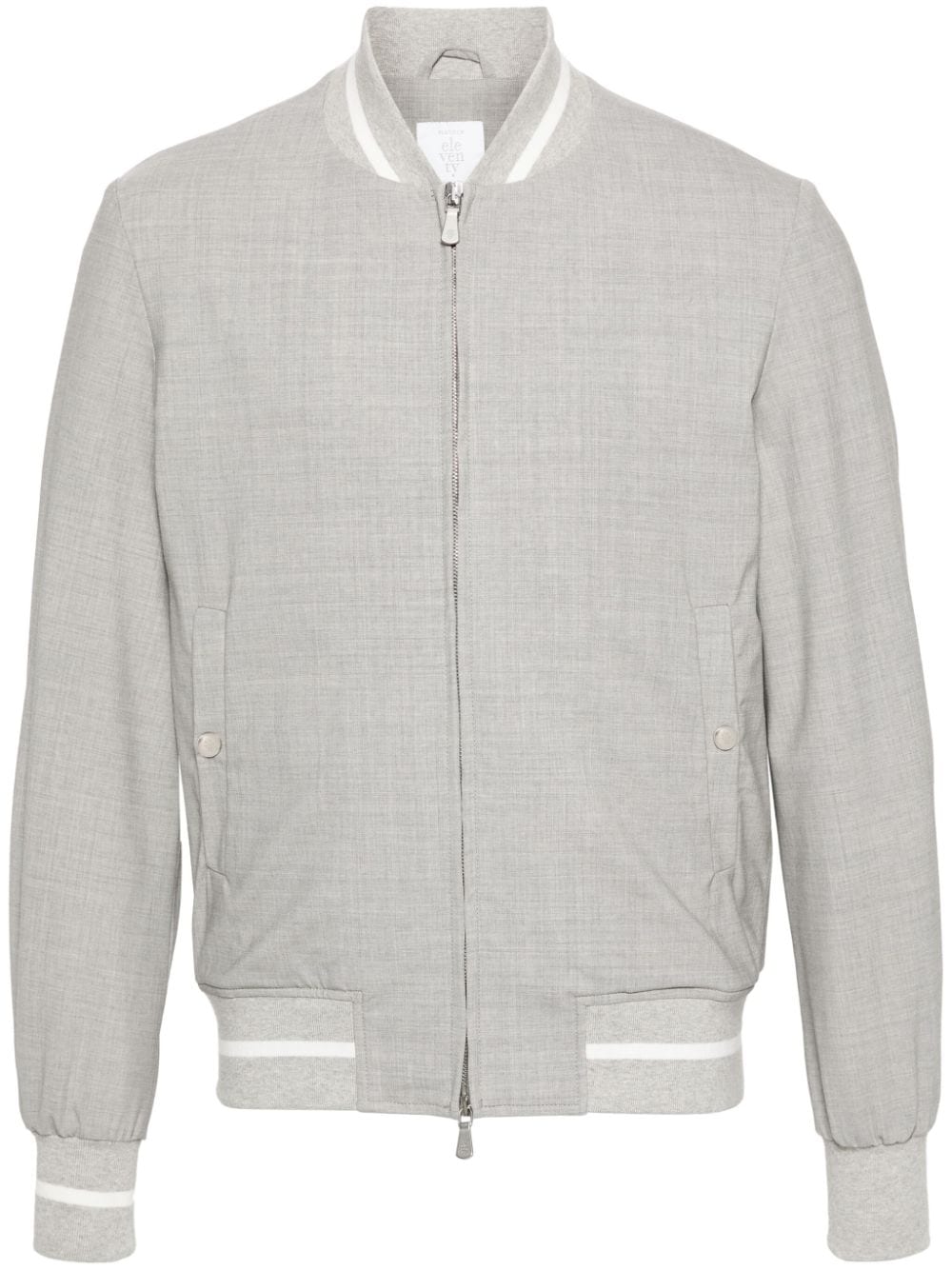 Eleventy wool bomber jacket - Grey von Eleventy