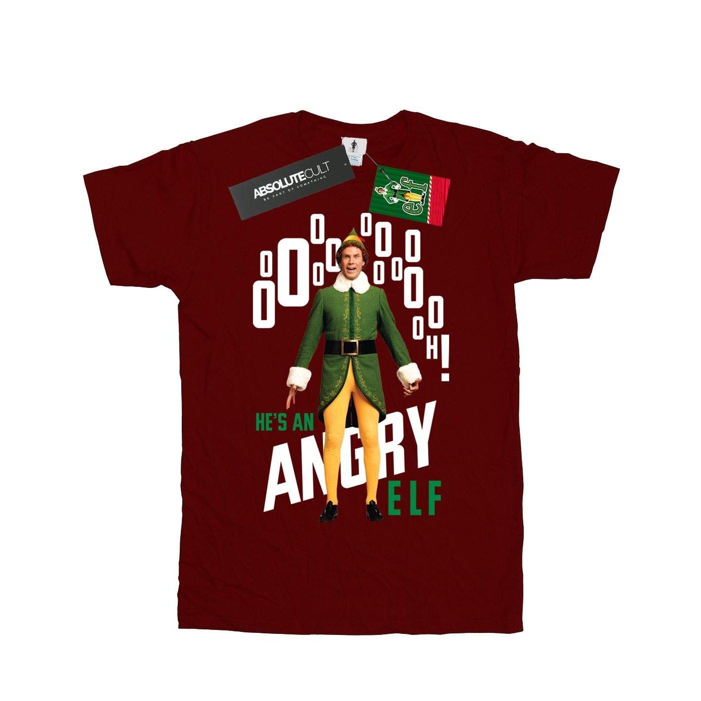 Angry Tshirt Mädchen Weinrot 140/146 von Elf