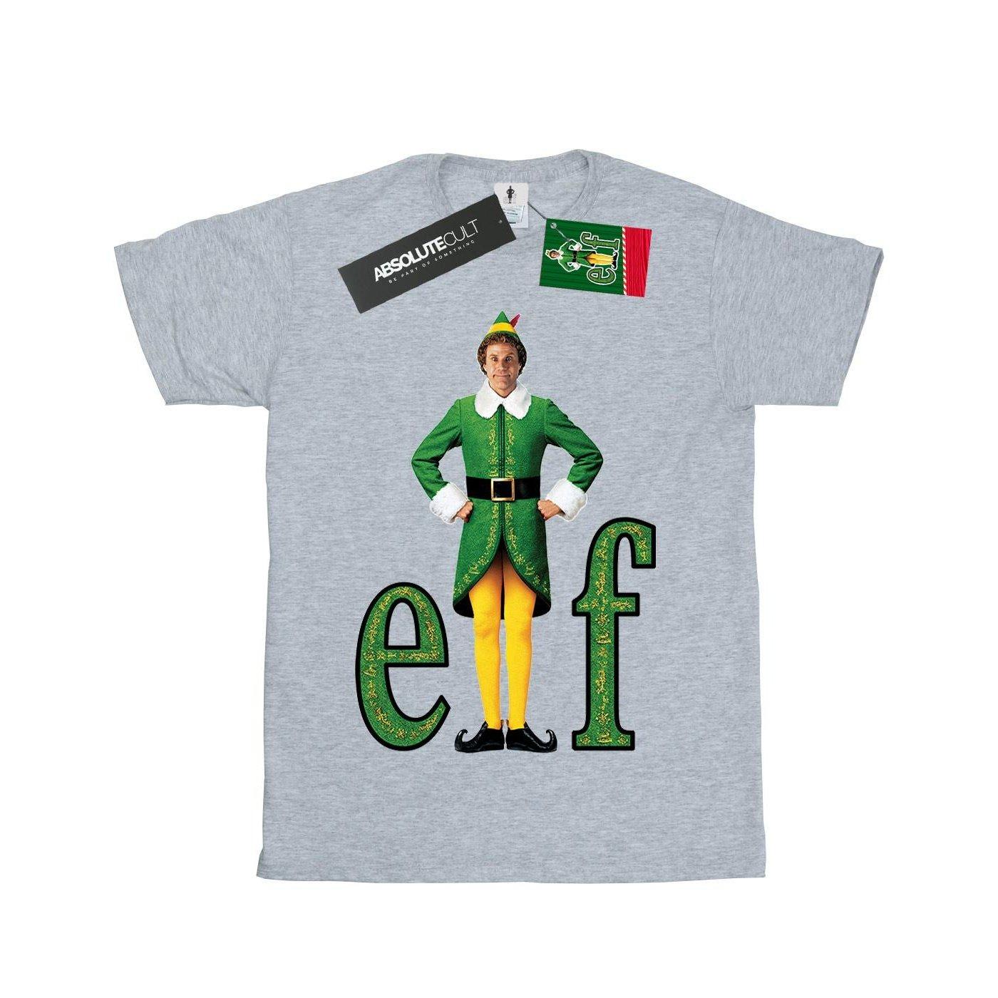 Buddy Logo Tshirt Jungen Grau 128 von Elf