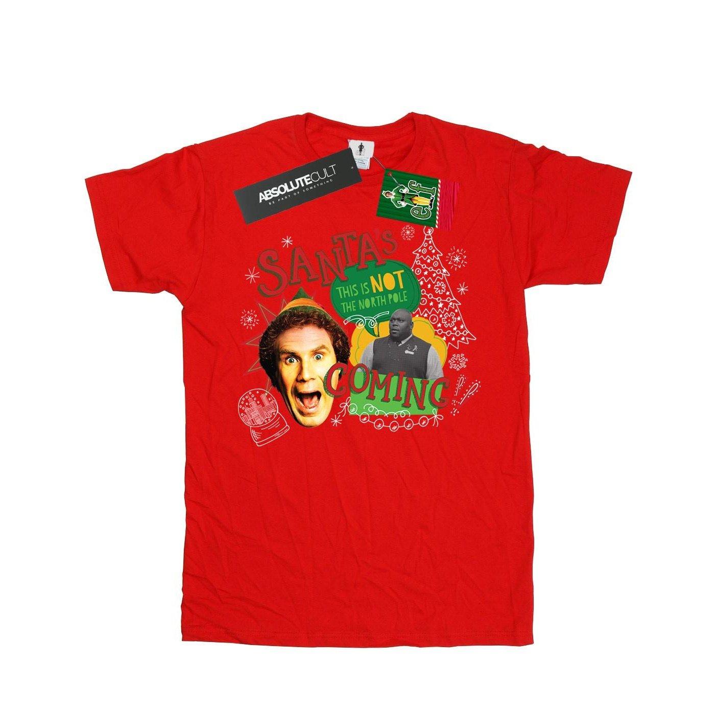 North Pole Tshirt Mädchen Rot Bunt 140/146 von Elf