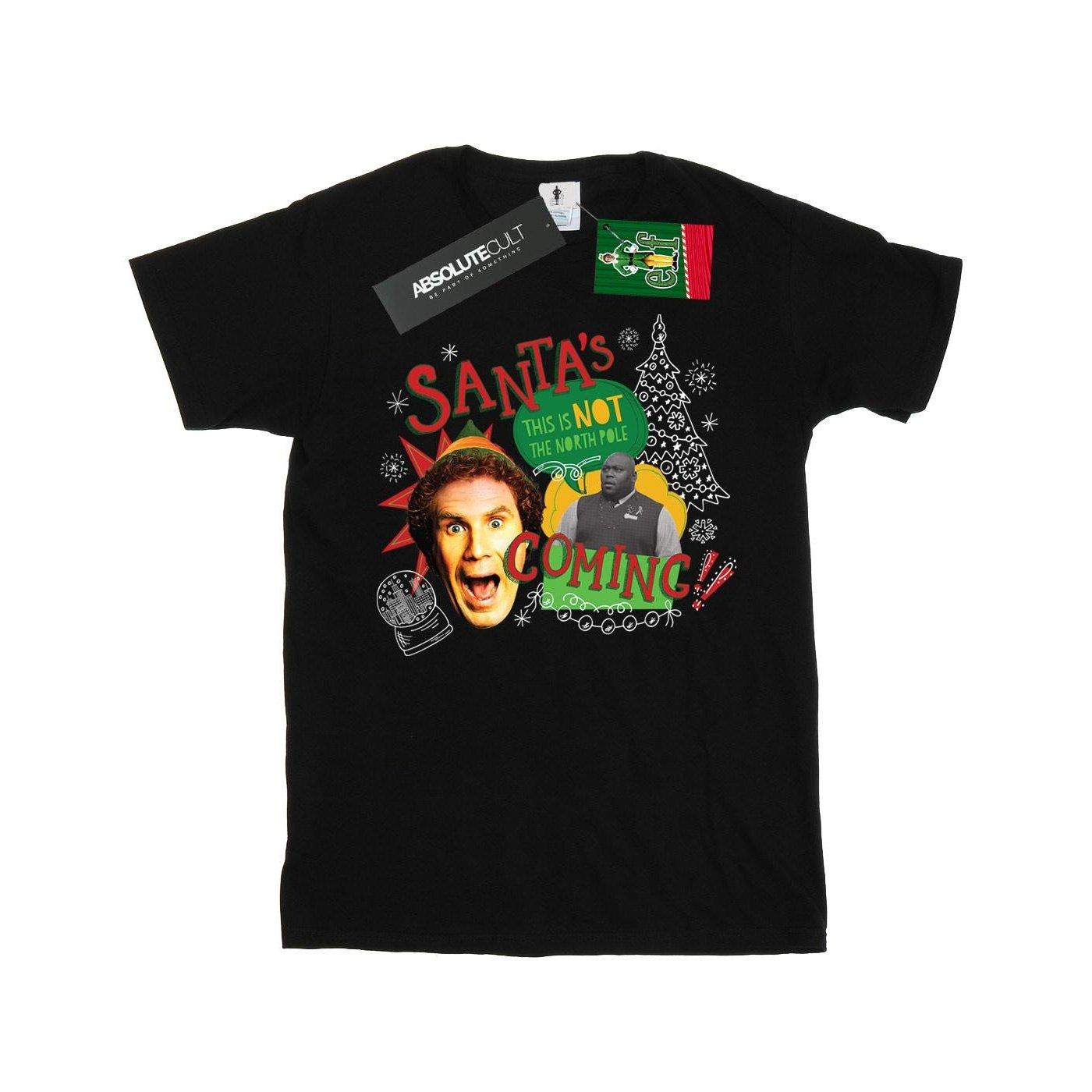 North Pole Tshirt Mädchen Schwarz 128 von Elf