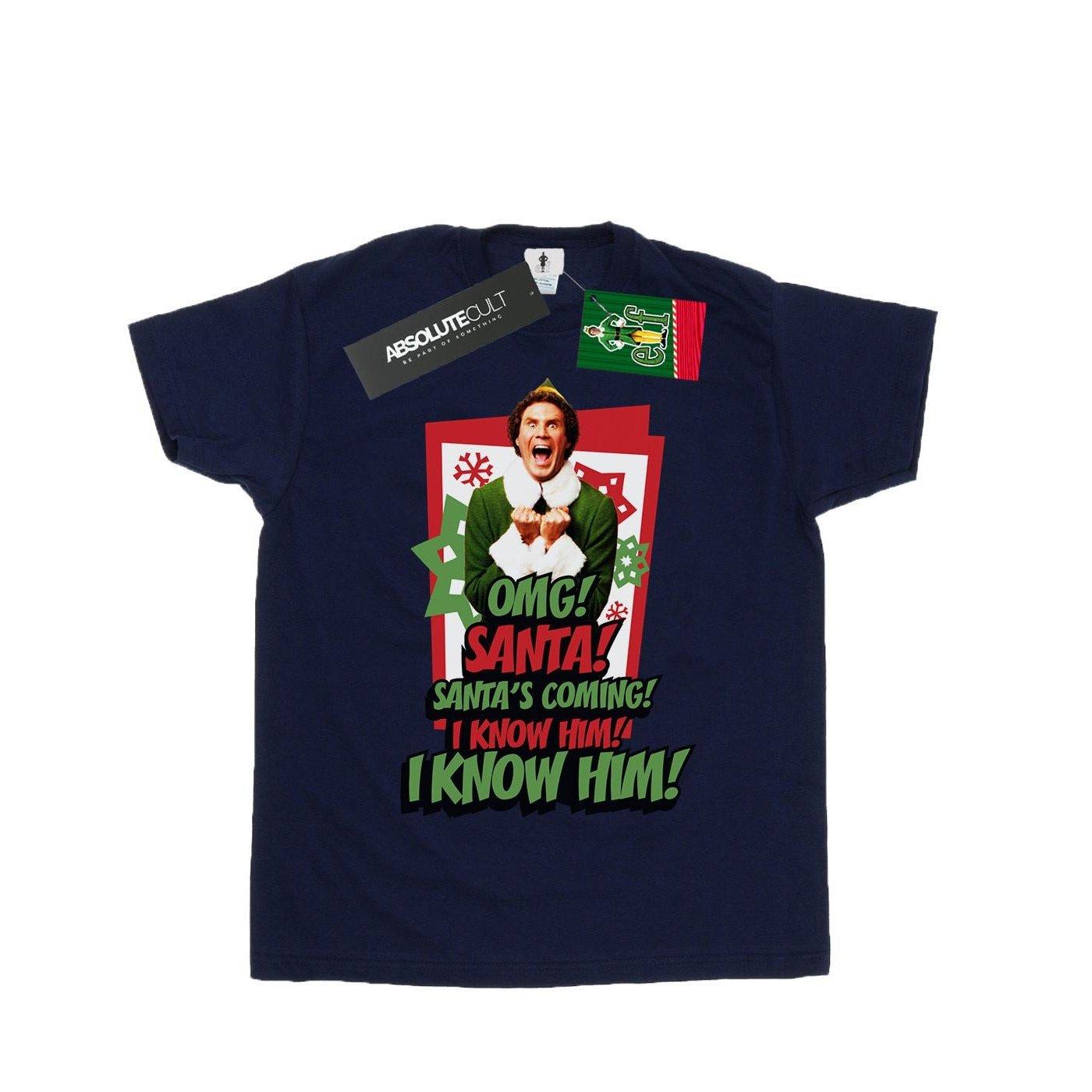 Omg Santa Tshirt Jungen Marine 116 von Elf