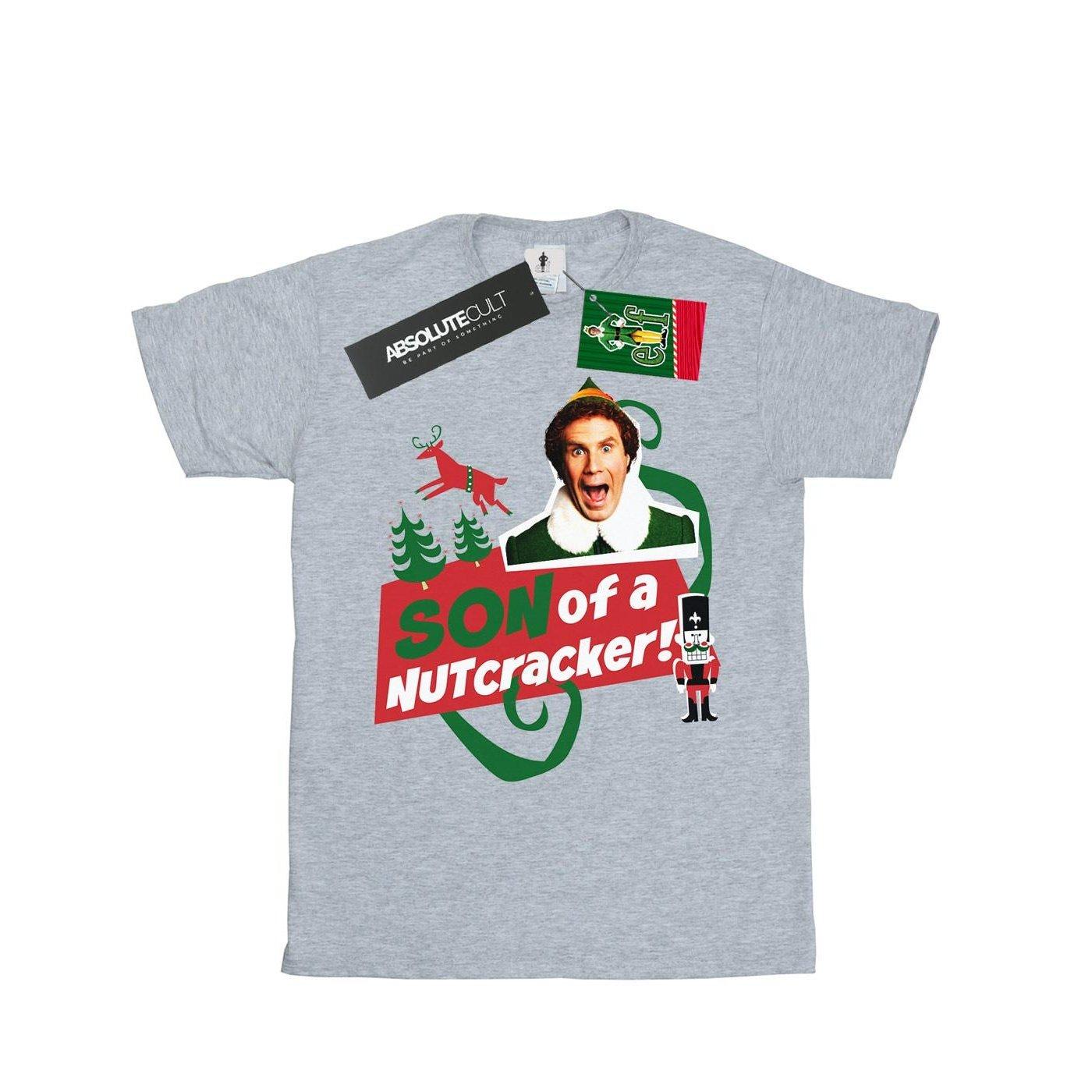 Son Of A Nutcracker Tshirt Jungen Grau 116 von Elf