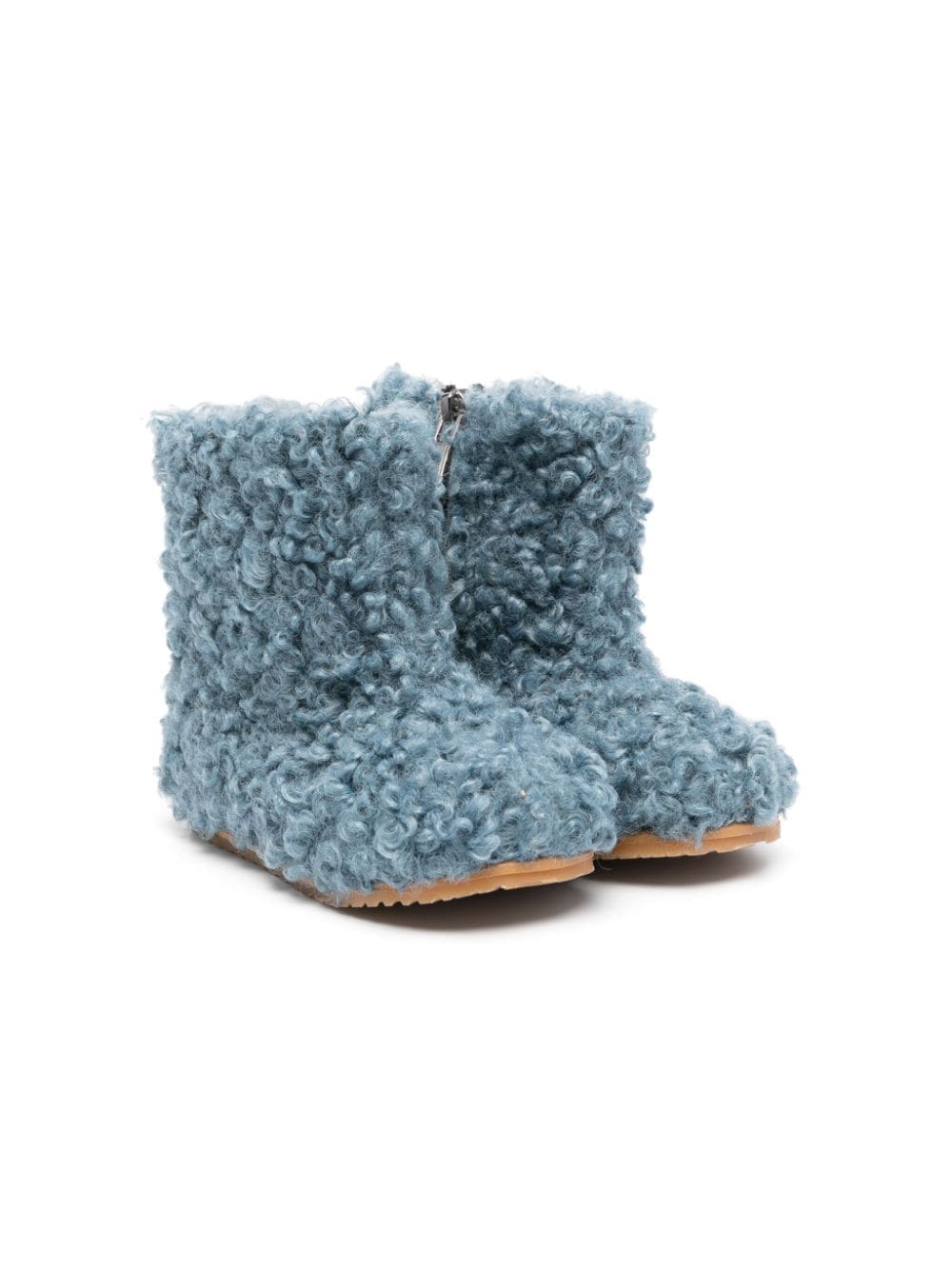 Eli1957 brushed-effect faux-fur boots - Blue von Eli1957