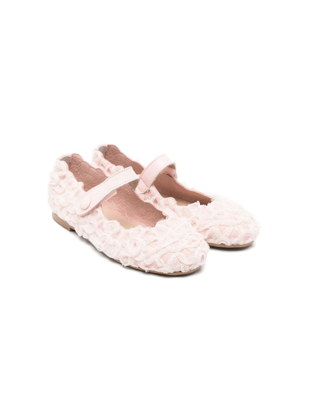 Eli1957 floral lace-appliqué ballerina shoes - Pink von Eli1957