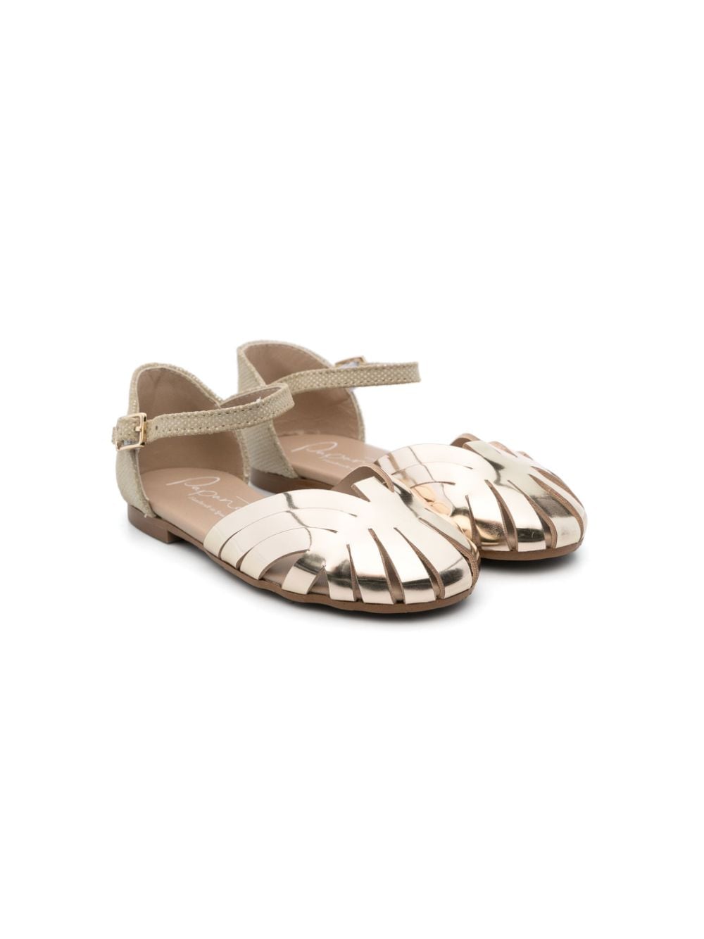 Eli1957 patent-leather sandals - Gold von Eli1957