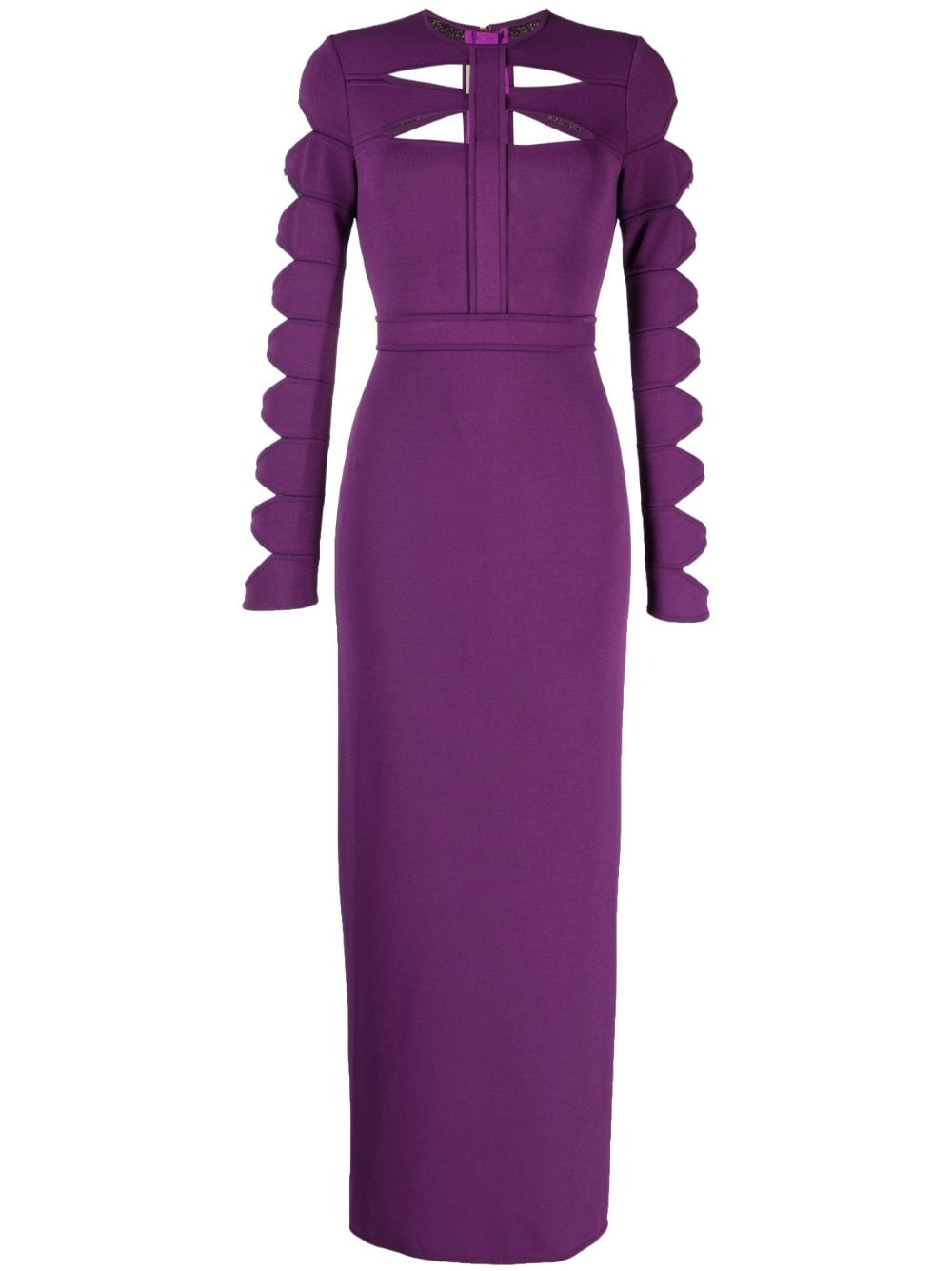 Elie Saab cut-out knit dress - Purple von Elie Saab