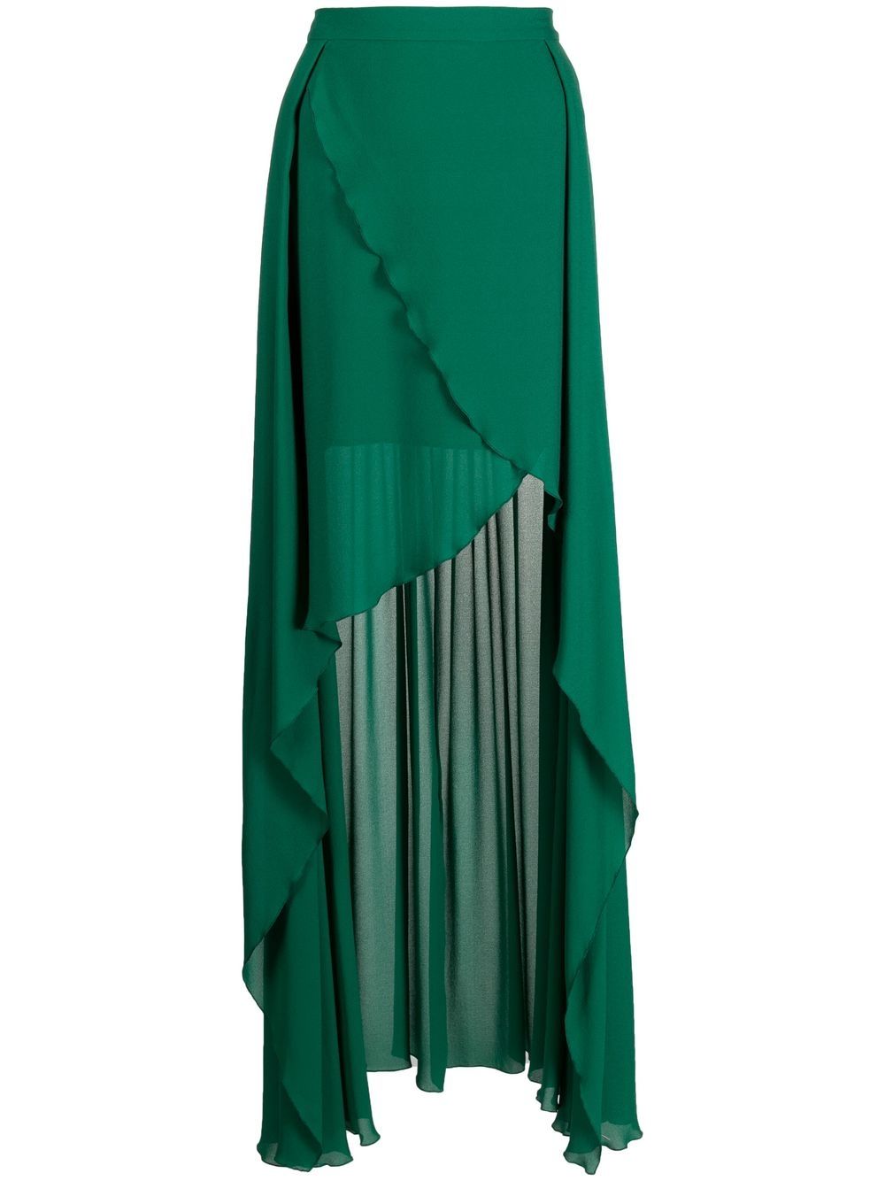 Elie Saab high-low fly away skirt - Green von Elie Saab