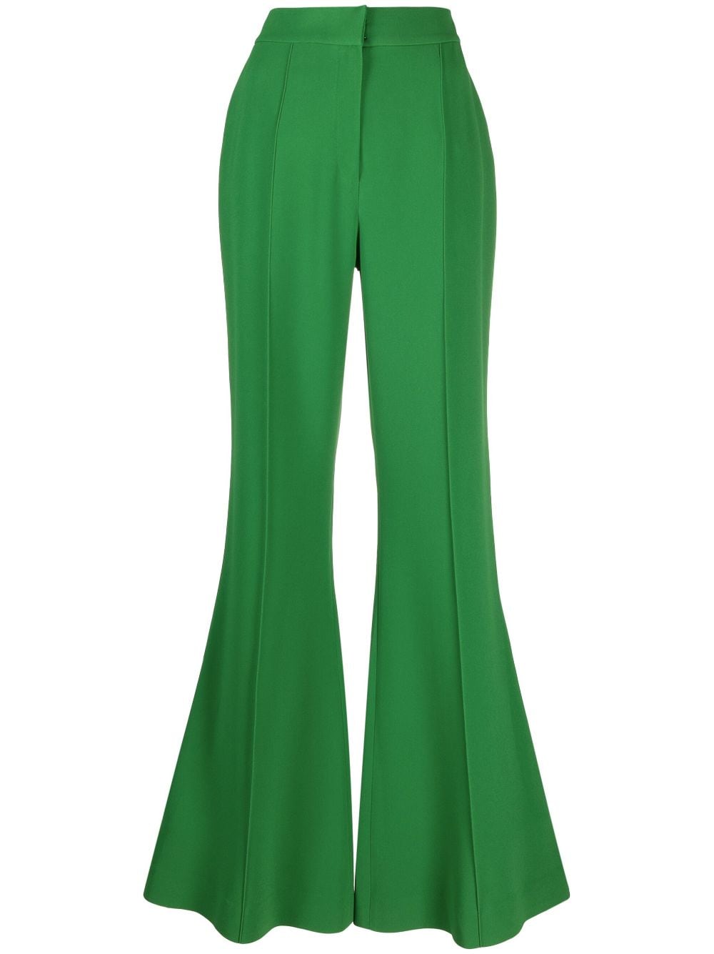 Elie Saab high-waist flared trousers - Green von Elie Saab