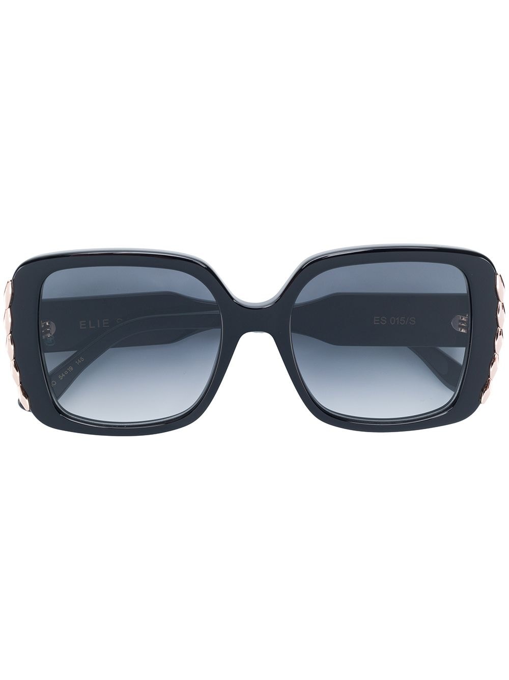 Elie Saab oversized square sunglasses - Black von Elie Saab
