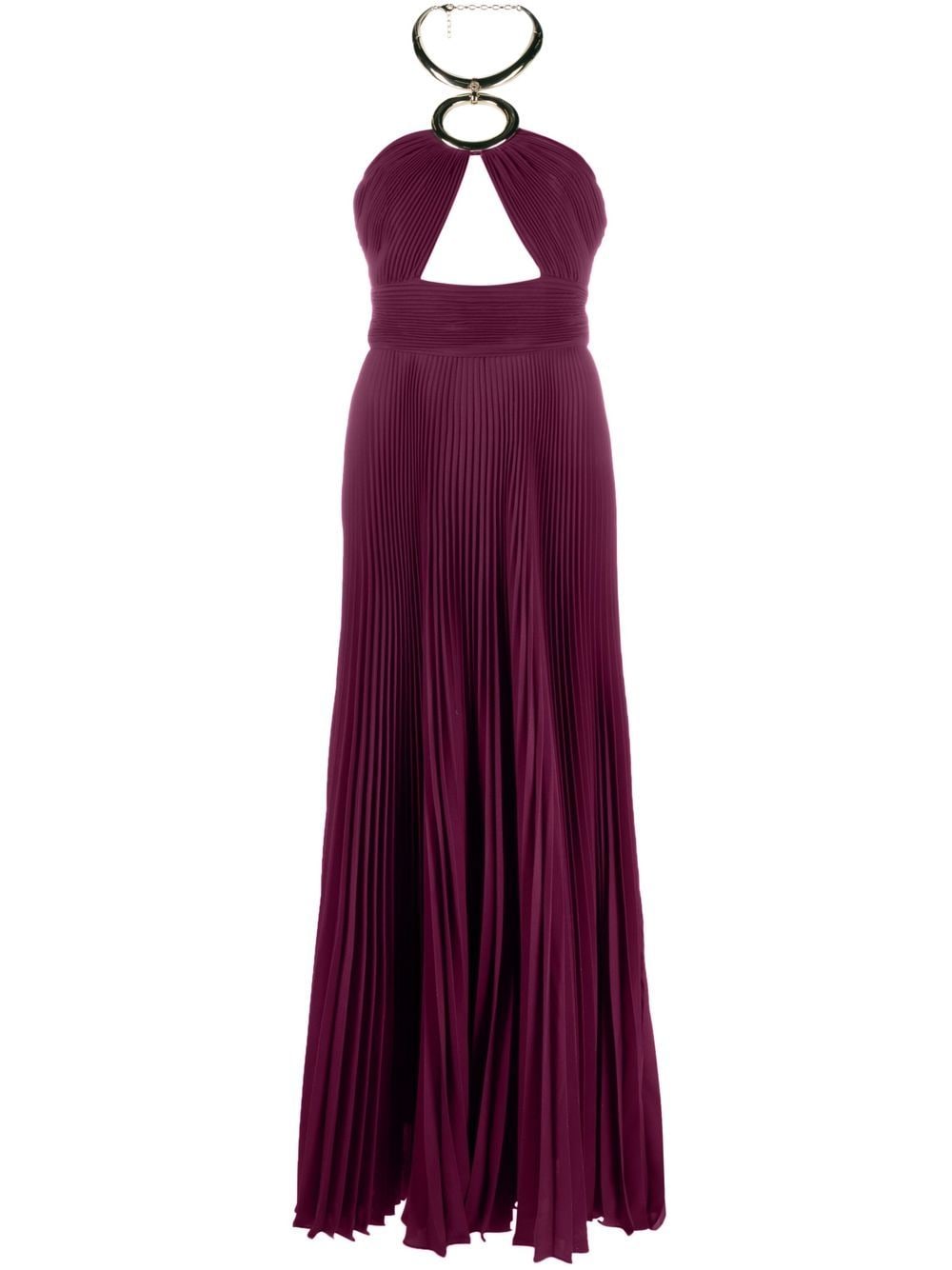 Elie Saab pleated cut-out gown - Red von Elie Saab