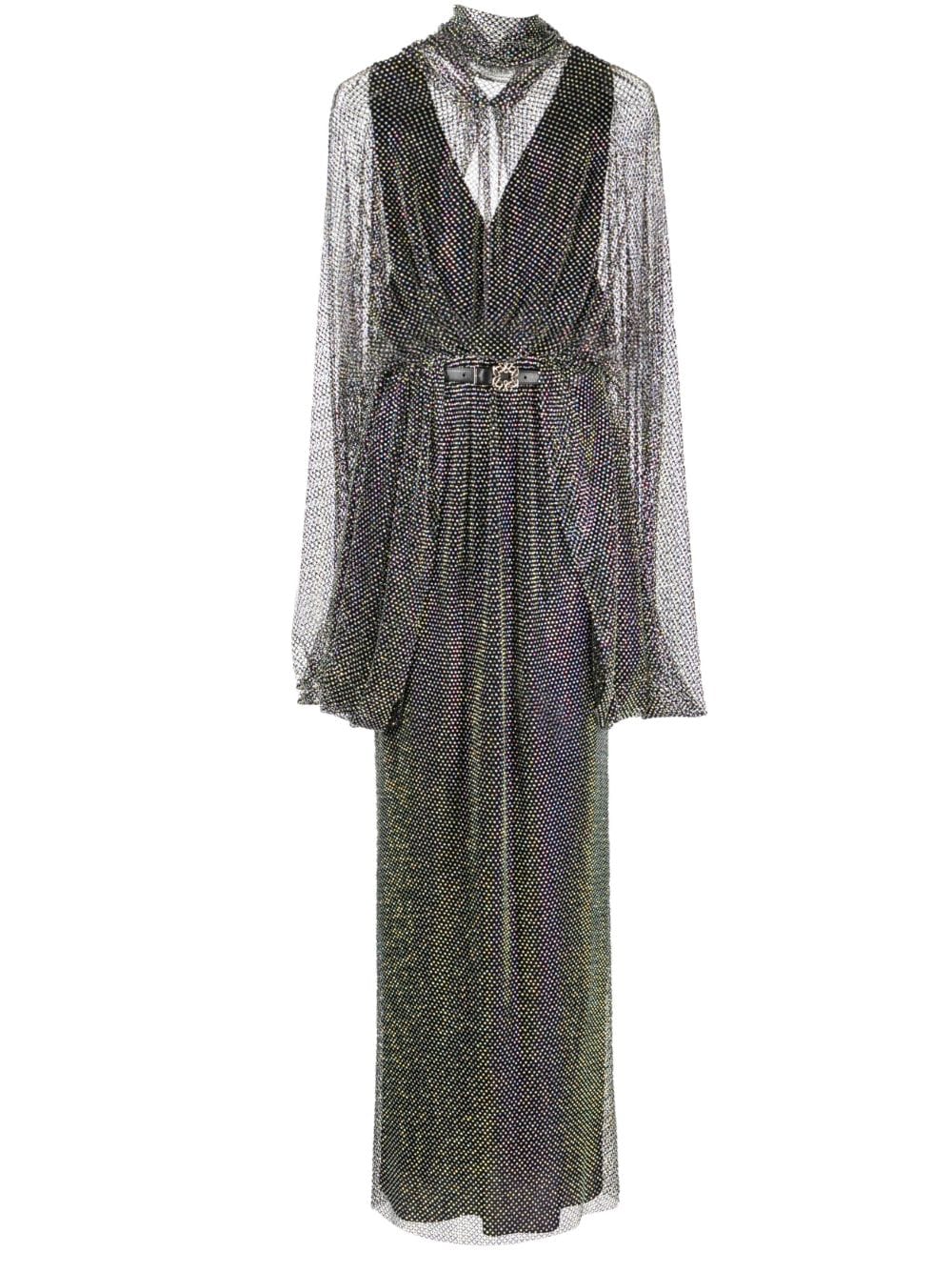 Elie Saab rhinestone-embellished mesh gown - Black von Elie Saab