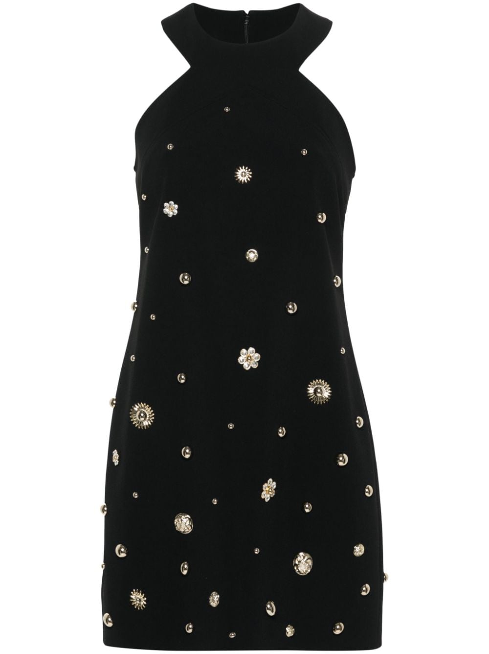 Elie Saab stud-embellished crepe mini dress - Black von Elie Saab