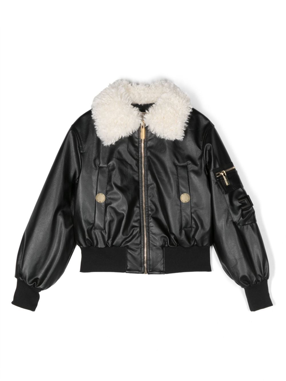 Elisabetta Franchi La Mia Bambina La Mia Bambina faux-fur jacket - Black von Elisabetta Franchi La Mia Bambina