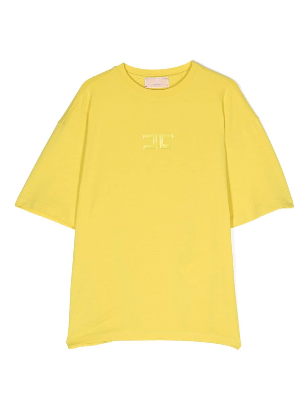 Elisabetta Franchi La Mia Bambina logo-appliqué T-shirt - Yellow von Elisabetta Franchi La Mia Bambina