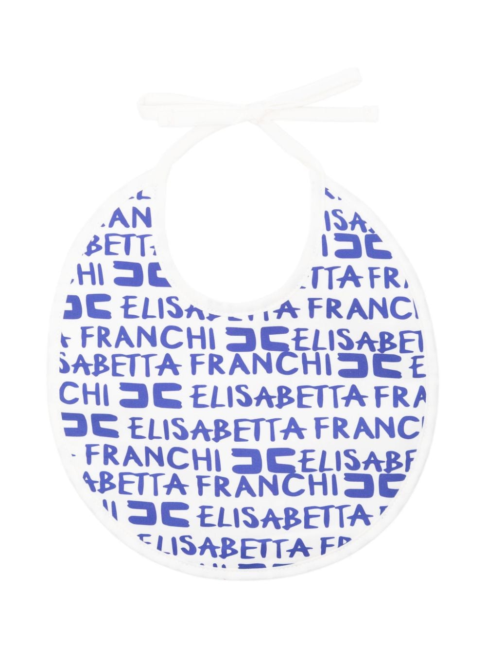 Elisabetta Franchi La Mia Bambina logo-print cotton bib - White von Elisabetta Franchi La Mia Bambina