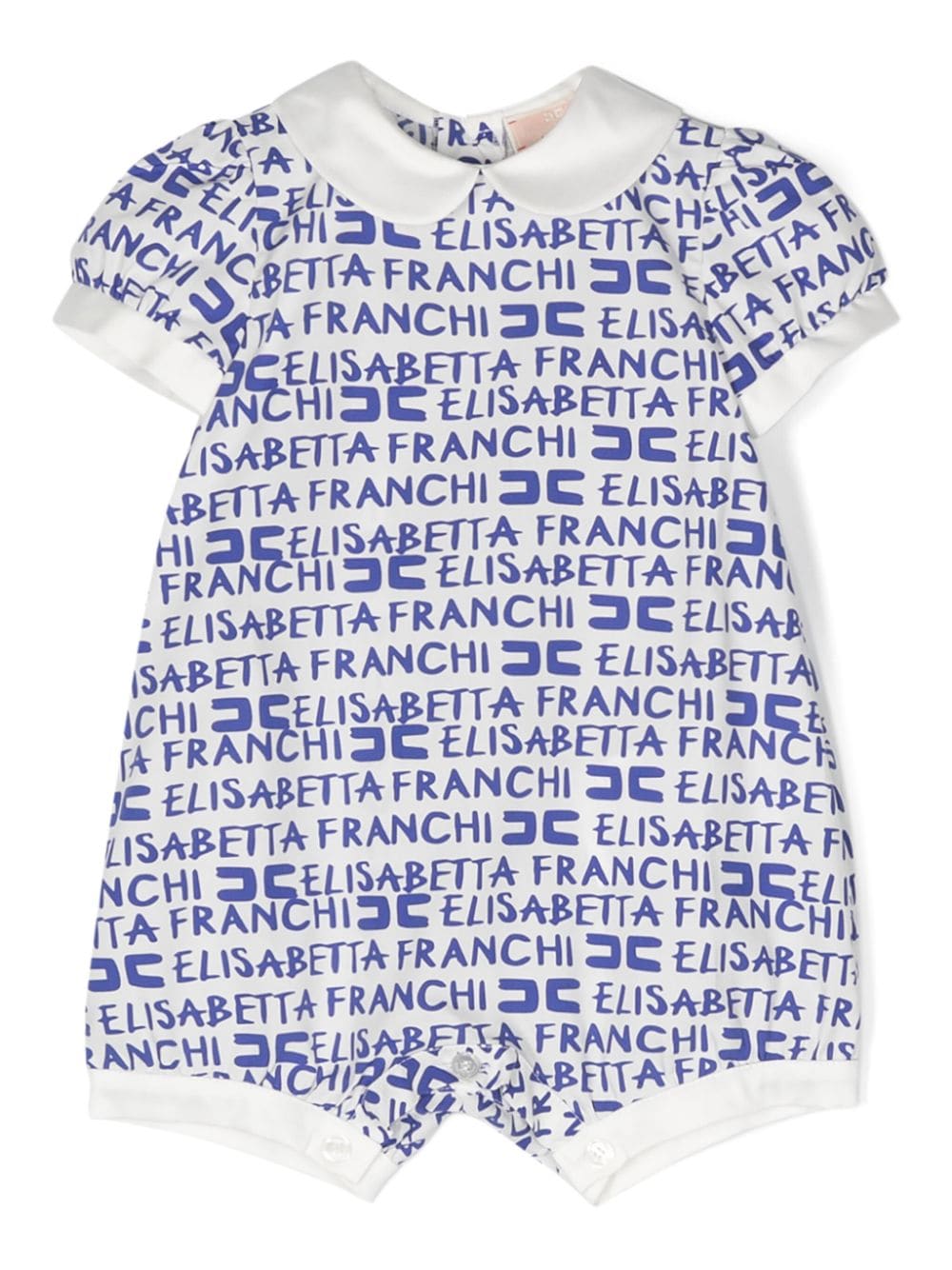 Elisabetta Franchi La Mia Bambina logo-print poplin shorties - White von Elisabetta Franchi La Mia Bambina