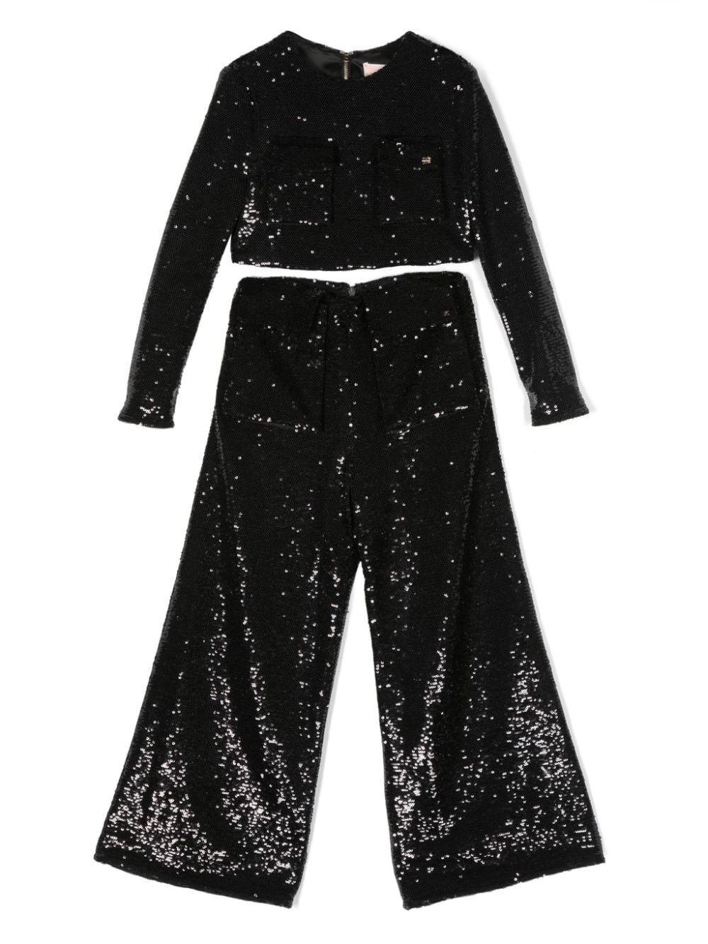 Elisabetta Franchi La Mia Bambina sequin-embellished trousers set - Black von Elisabetta Franchi La Mia Bambina