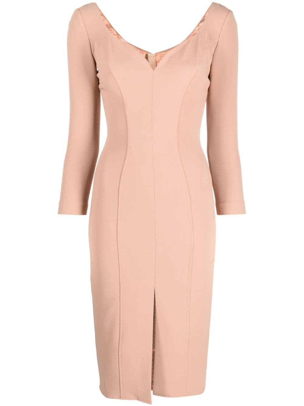 Elisabetta Franchi V-neck midi dress - Pink von Elisabetta Franchi