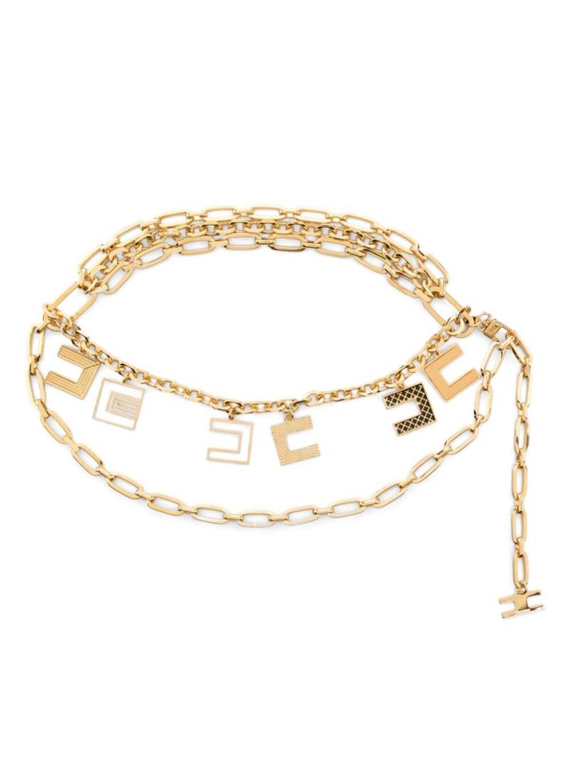 Elisabetta Franchi Welded chain-link belt - Gold von Elisabetta Franchi