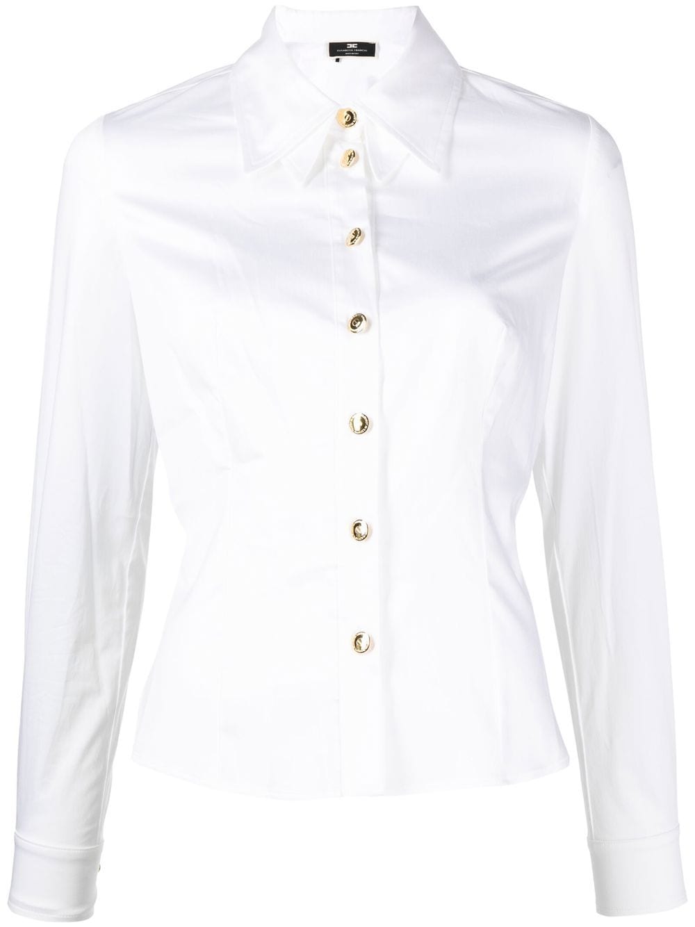 Elisabetta Franchi backless button-front shirt - White von Elisabetta Franchi