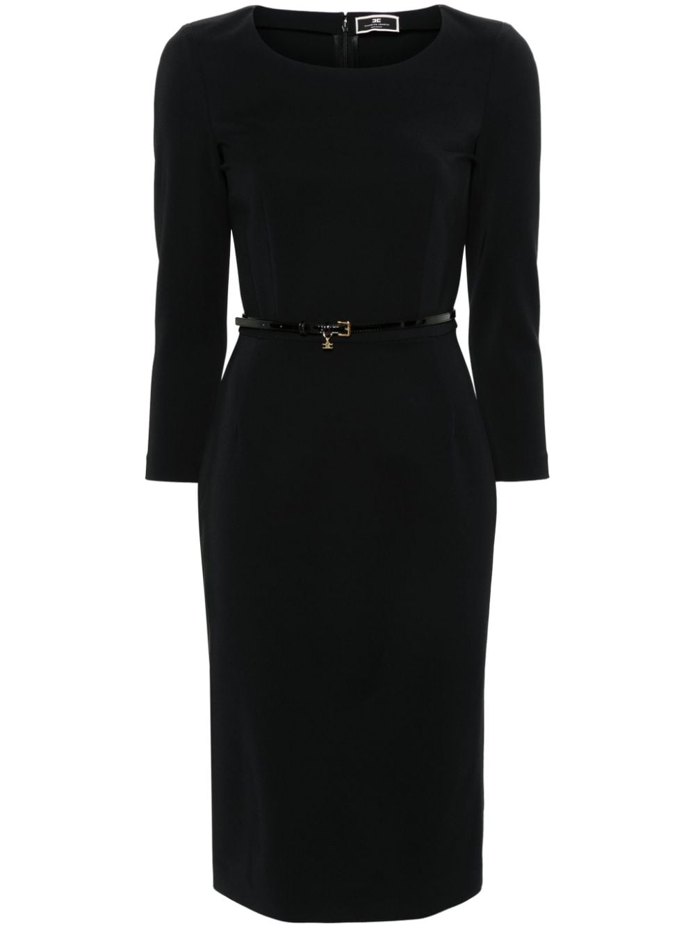 Elisabetta Franchi belted midi dress - Black von Elisabetta Franchi