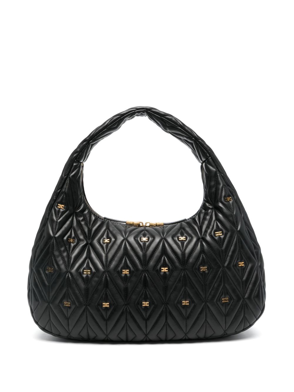 Elisabetta Franchi big diamond-quilted tote bag - Black von Elisabetta Franchi