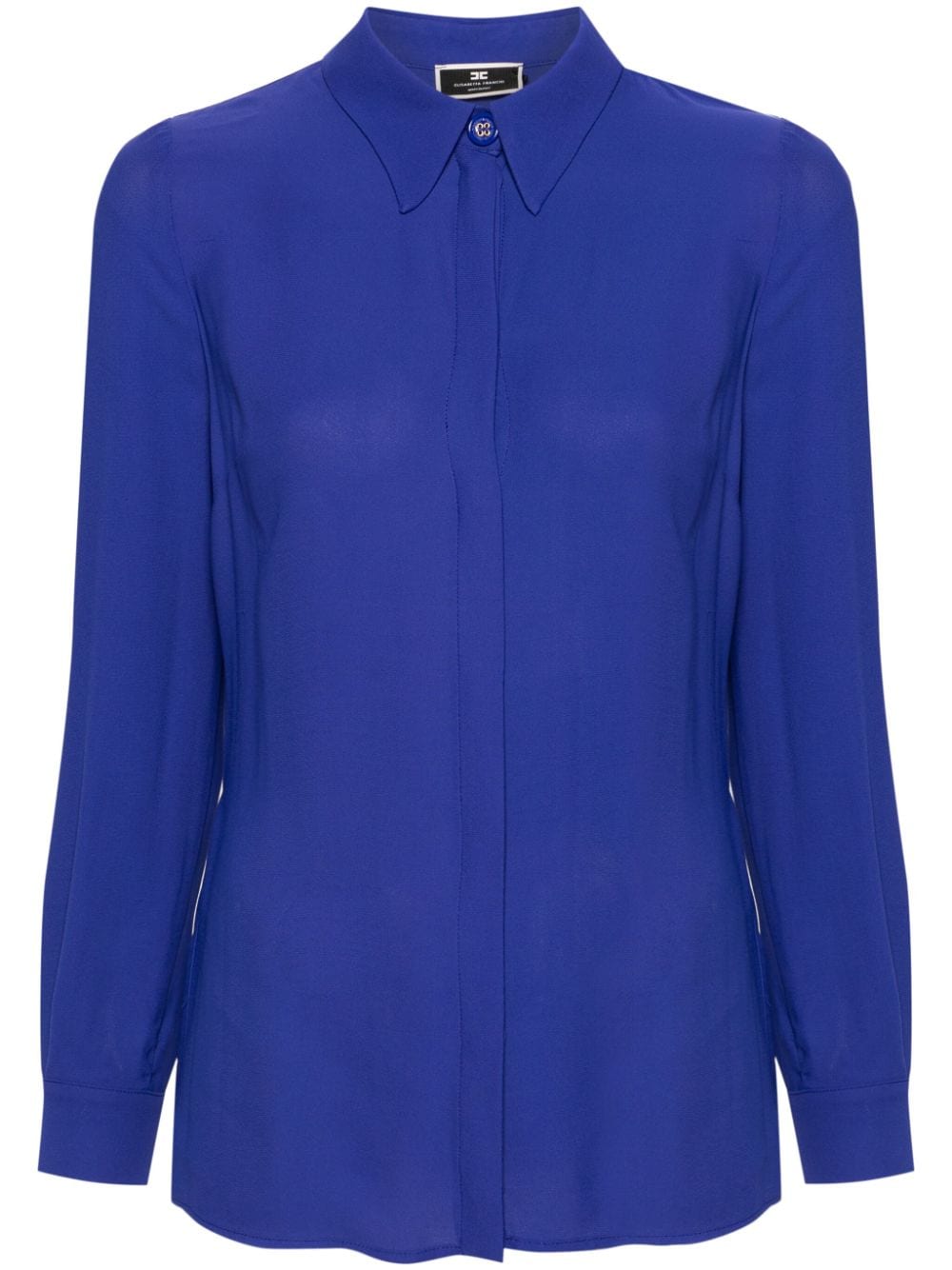 Elisabetta Franchi chain-link crepe blouse - Blue von Elisabetta Franchi